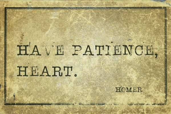 have patience Homer