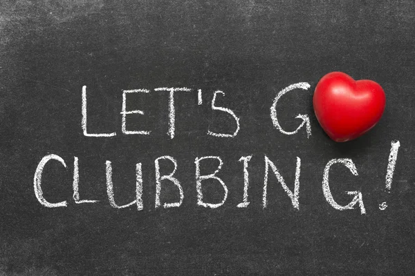Go clubbing heart — Stock Photo, Image