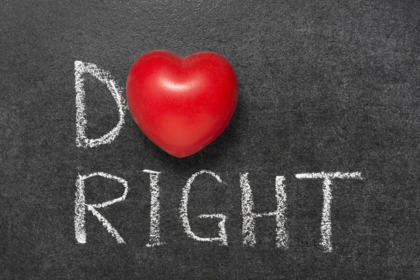 Do right chb — Stock Photo, Image