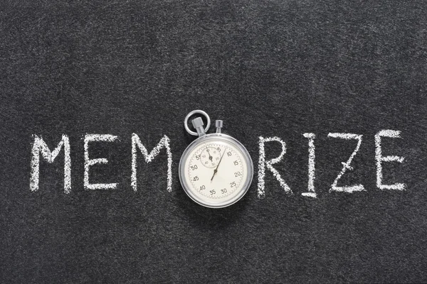 Memorizar palabra reloj — Foto de Stock