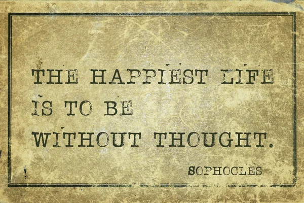 Vida mais feliz Sófocles — Fotografia de Stock