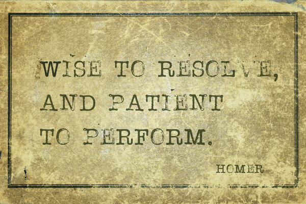 wise and patient Homer