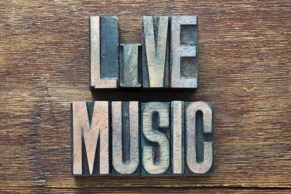 Live music wood — Stock Photo, Image