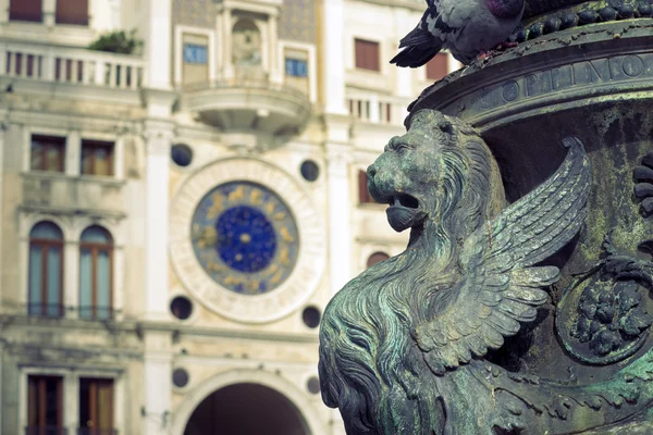 Venezia leone scultura — Foto Stock