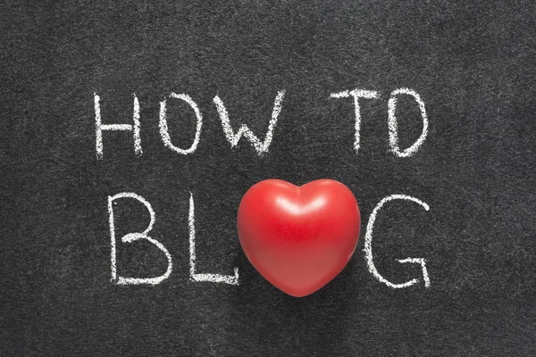 Cómo bloguear — Foto de Stock