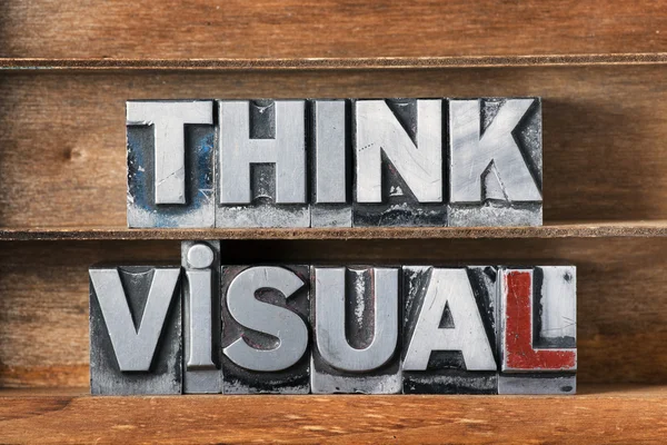 Think visual tray — Stock Photo, Image