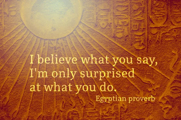 Believe What You Say Only Surprised What You Ancient Egyptian — Φωτογραφία Αρχείου