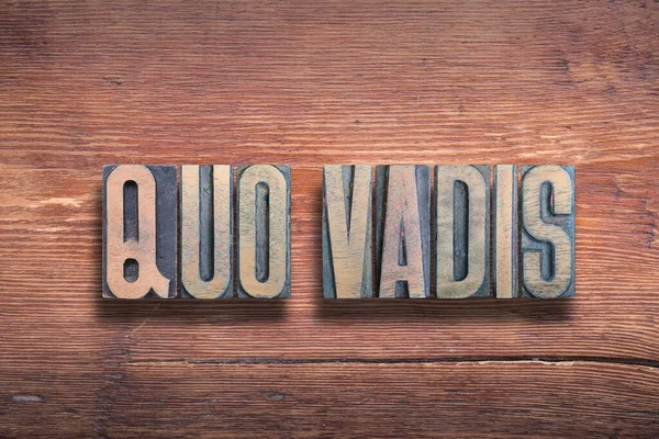 Quo Vadis Αρχαία Λατινικά Λέγοντας Έννοια Πού Πας Συνδυασμό Vintage — Φωτογραφία Αρχείου