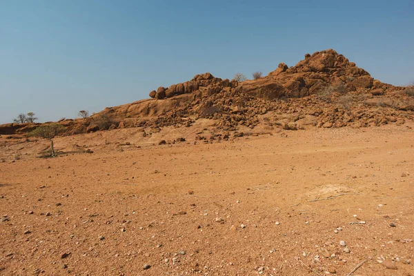 Rotsachtig Woestijnlandschap Regio Damara Namibië — Stockfoto