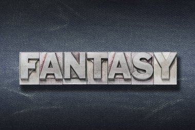 fantezi kelime koyu kot arka plan metalik harf baskısı