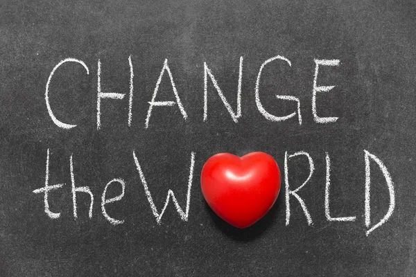 Change the world — Stock Photo, Image