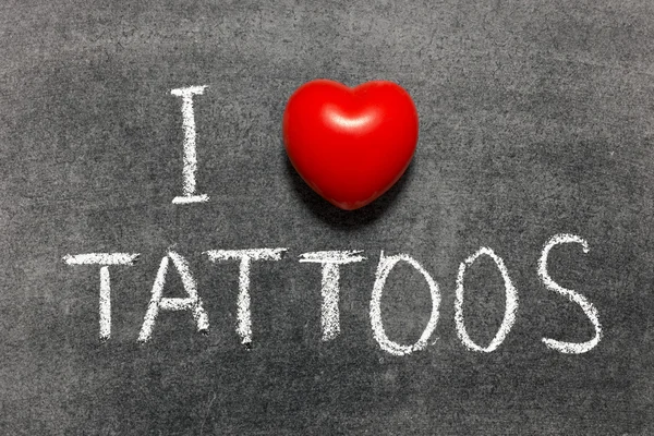 Love tattoos — Stock Photo, Image