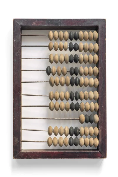 Abacus op wit — Stockfoto