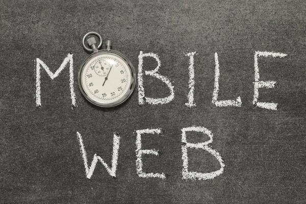 Web móvel — Fotografia de Stock