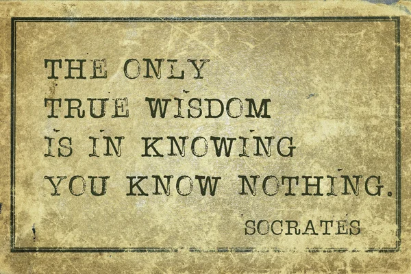 True Wisdom-print — Stock Photo, Image
