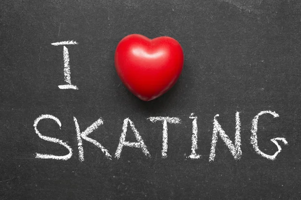 Liefde schaatsen — Stockfoto
