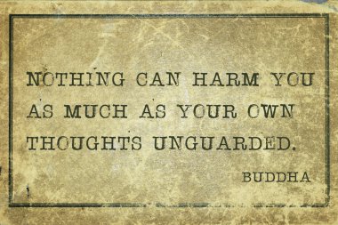 own thoughts Buddha clipart