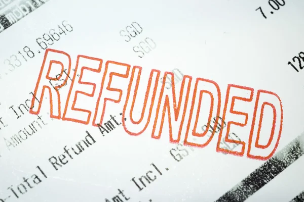 Refunded — Stock Photo, Image