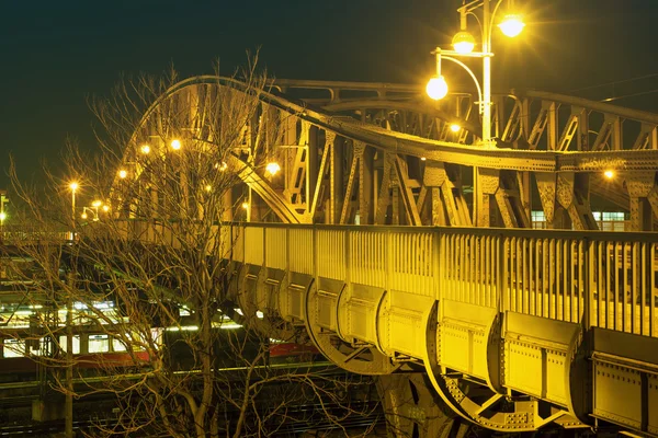 Night bridge — Stock Photo, Image