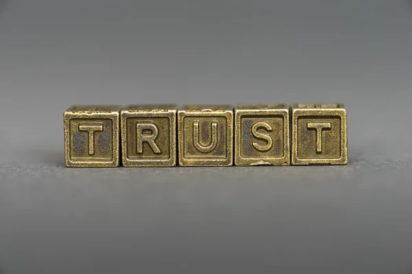 Trust blocks — Stock Photo, Image