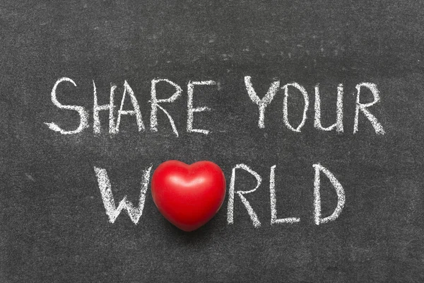 Condividere il tuo mondo — Foto Stock
