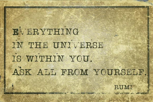Zadaj sobie Rumi — Zdjęcie stockowe