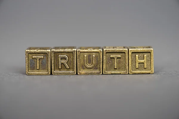 Truth blocks — стоковое фото