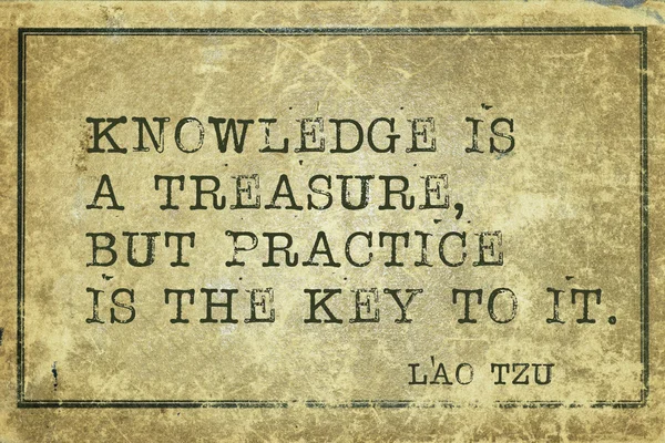 El conocimiento es tesoro — Foto de Stock