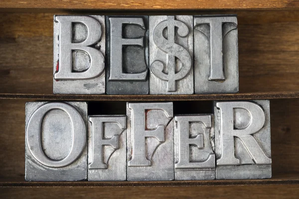 Best offer tray — Stock Photo, Image