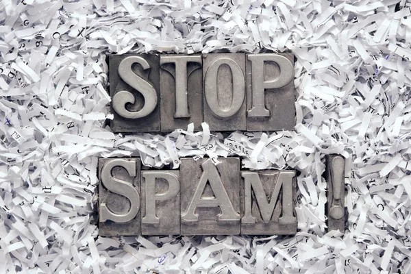 Parar spam excl — Fotografia de Stock