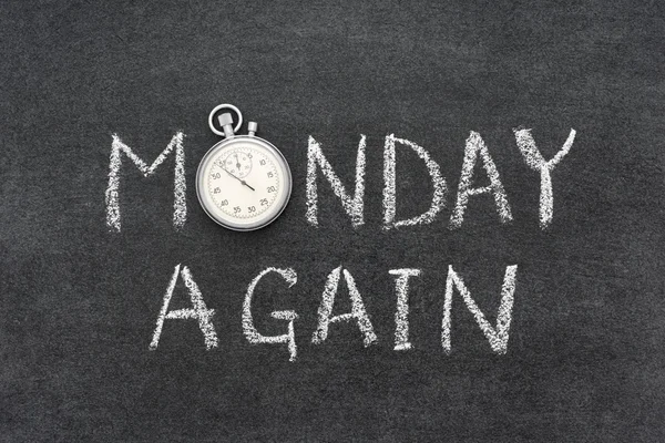 Monday again watch — Stock Photo, Image