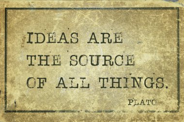ideas are Plato clipart