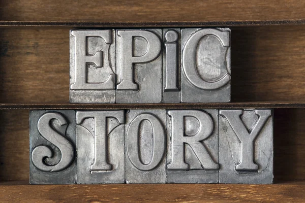 Epic story tray — Stock Photo, Image