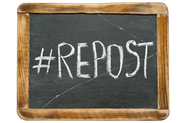 Hashtag repost fr — Stok fotoğraf