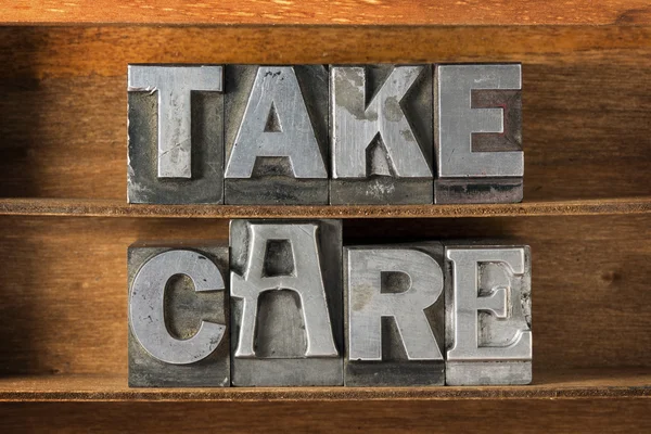 Take care tray — Stock Photo, Image