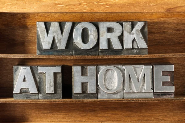 Work at home tray — Stock Photo, Image