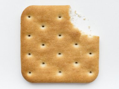 izole ısırıldı kraker