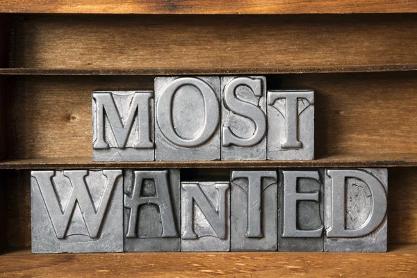 Most wanted tray — Stock Photo, Image