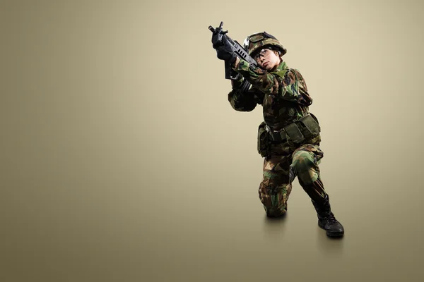 Nato-Soldat. — Stockfoto