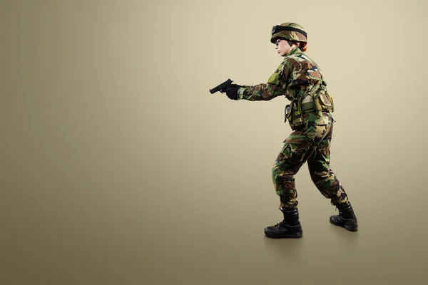 NATO soldier. — Stock Photo, Image