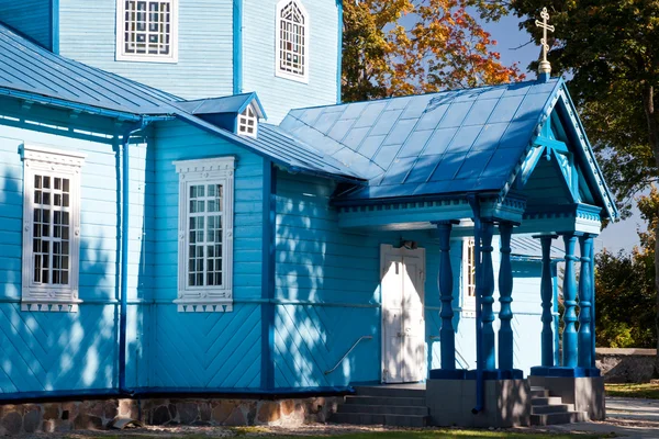 Träkyrkan i Narew, Polen Stockfoto