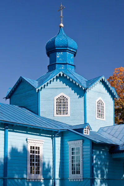 Chiesa ortodossa in legno a Narew Fotografia Stock