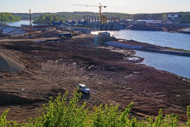 Vitebsk Hidroelektrik Santrali inşaatı.