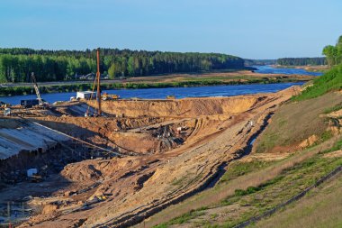 Vitebsk Hidroelektrik Santrali inşaatı.