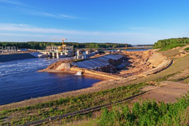 Vitebsk Hidroelektrik Santrali inşaatı.