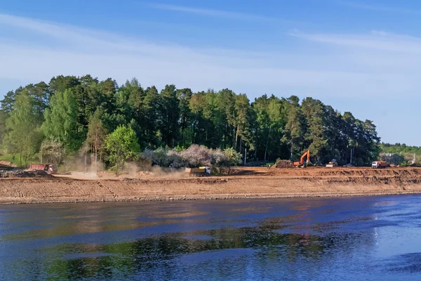 Vitebsk Hidroelektrik Santrali inşaatı.