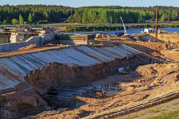 Vitebsk Hidroelektrik Santrali inşaatı.