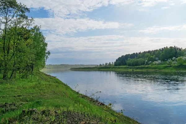 River Zapadnaya (Western) Dvina landscape. — Stock Photo, Image