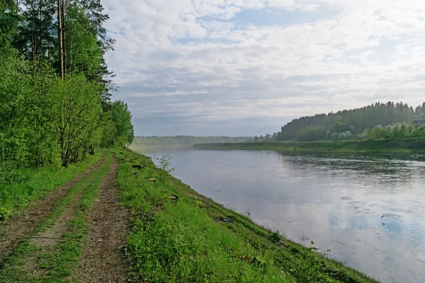 Река Западная (Западная) Двина пейзаж . — стоковое фото