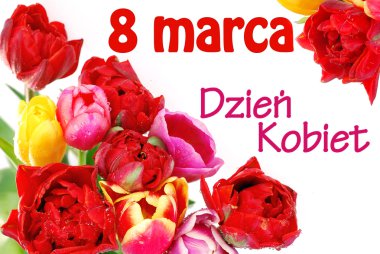 Kadınlar Günü kartı Lehçe